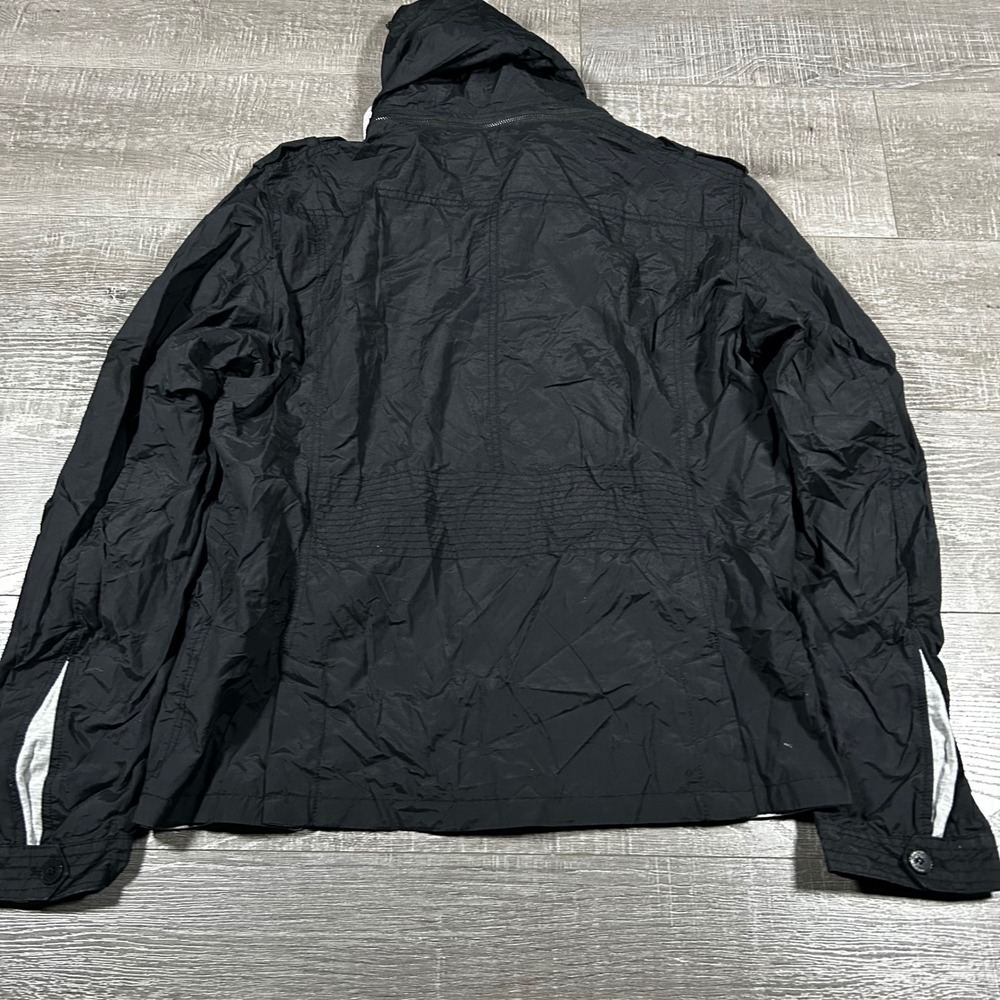 CLASS Roberto Cavalli Black Hooded Jacket Giacomme Size 54‎ Col 801 Lightweight - Picture 7 of 8